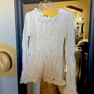 Roxy beachy sweater with hood